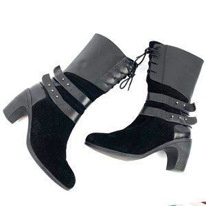 ANTELOPE Leather & Suede Waterproof Mid Calf Boots